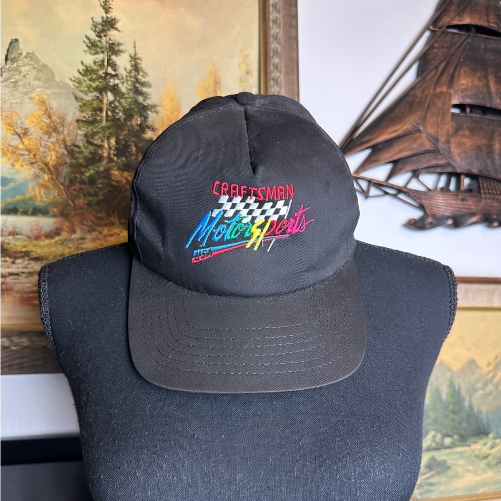 Vintage 1990s Craftsman Motorsports USA Racing Snapback Hat